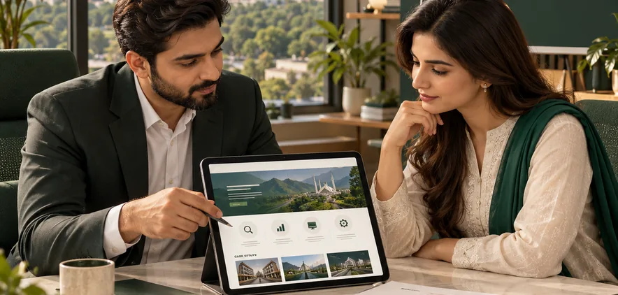 Illustration of a Pakistan professional services buying journey